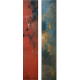 Blütenflocken (2001)
Öl auf Leinwand
Zweiteilig, je 160 x 30 cm